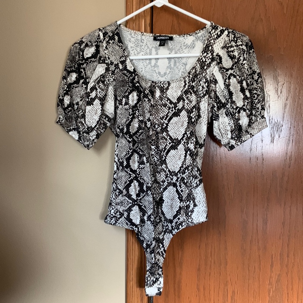 Express snakeskin bodysuit